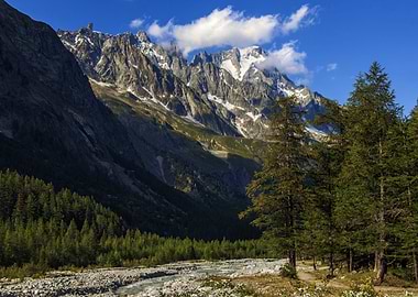 Valley near Mont Blanc