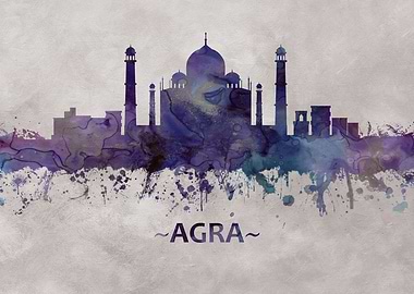 Agra India Skyline