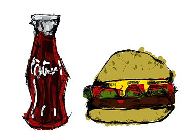 Hamburguer and Soda