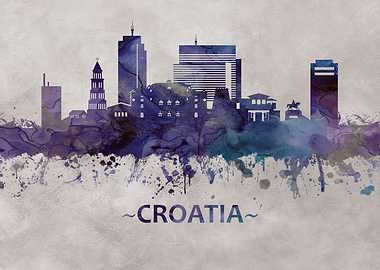 Croatia skyline