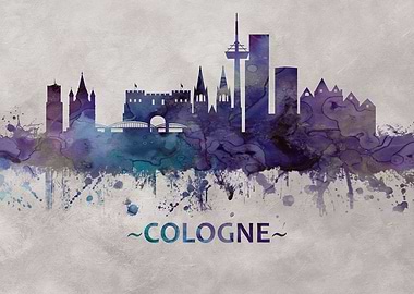 Cologne Germany skyline