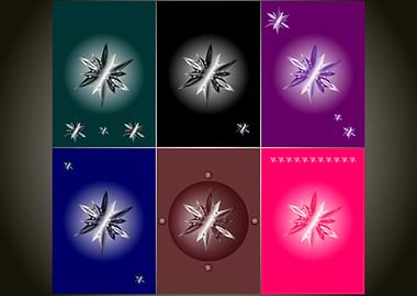 set of abstract design ele