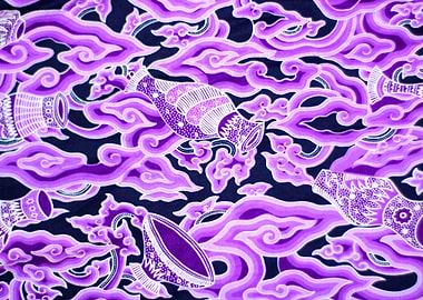 purple batik background