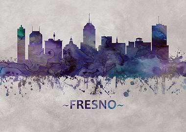 Fresno California skyline