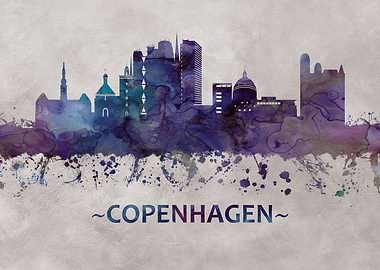 Copenhagen Denmark skyline