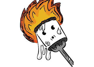Burned marshmello