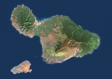 Maui Satellite Map