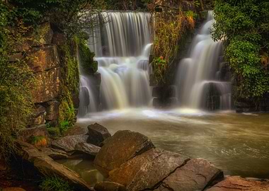 waterfall at Penllergare