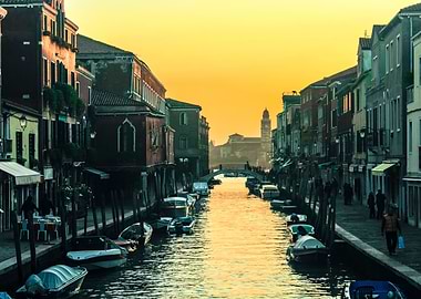 Murano Venice at sunset