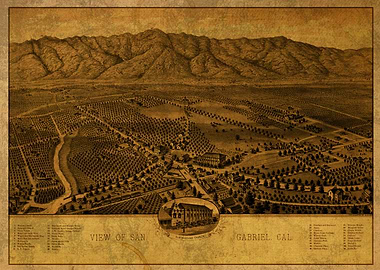 San Gabriel City Map 1893