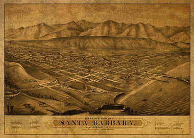 Santa Barbara Map 1875