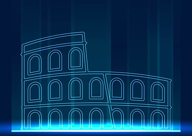 Digitalized Italy Landmark