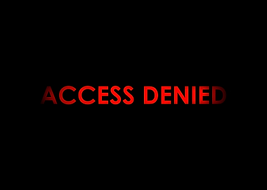 Access denied red message