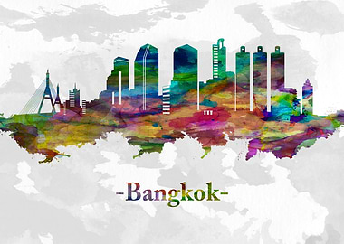 Bangkok Thailand skyline