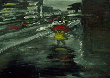 Girl in the rain