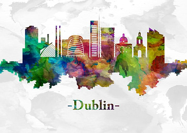 Dublin Ireland skyline