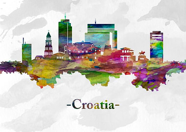 Croatia skyline