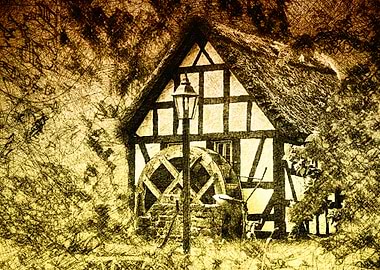 Historic timbered house