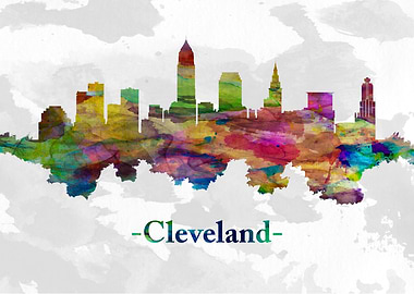 Cleveland Ohio skyline