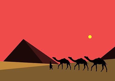 Night Growing in desert