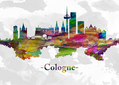 Cologne Germany skyline