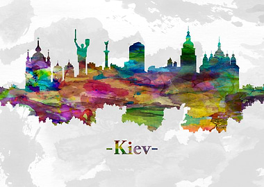 Kiev Ukraine skyline