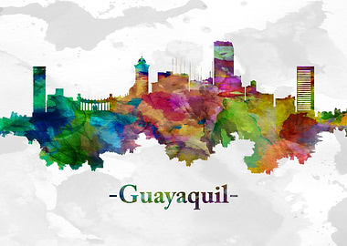 Guayaquil Ecuador skyline