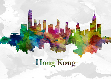 Hong Kong China skyline