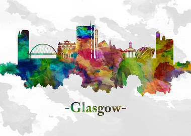 Glasgow Scotland skyline