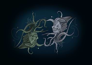 Sea monsters dark art