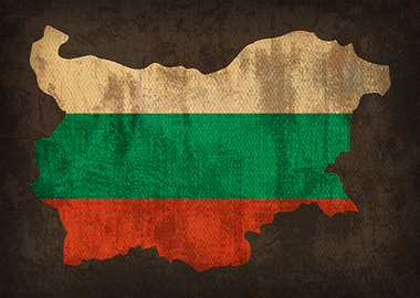 Bulgaria Country Flag Map