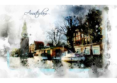 Amsterdam in watercolor 5