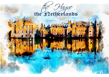 the Hague in watercolor 3