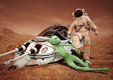 Scene of the Astronaut on