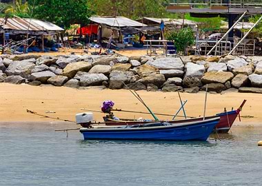 wooden fishing boats