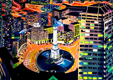 Indianapolis At Night