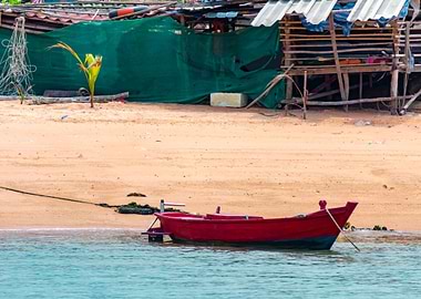Wooden fishing boats