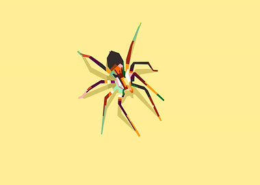 spider in pop art