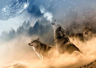 Fantasy Wolf Wolves