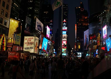 Times Square at night