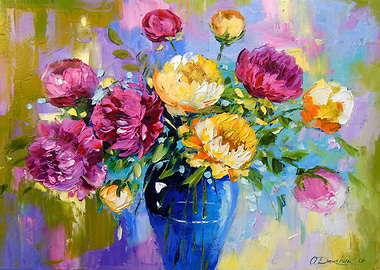 Bouquet of peonies