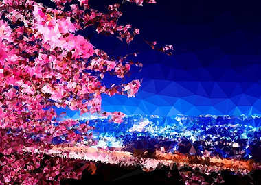 Sakura Night Sky