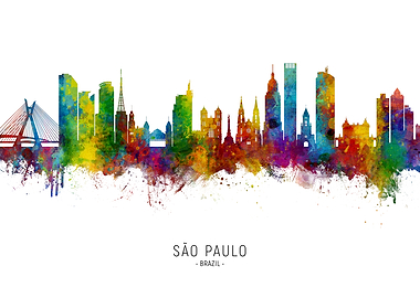 Sao Paulo Brazil Skyline