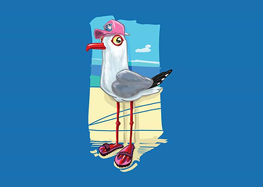 seagull on the beach