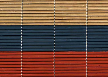 Bamboo Russian Flag