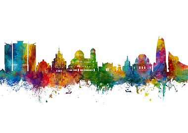 Sofia Bulgaria Skyline