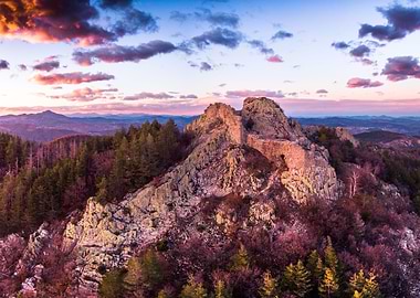 Sunset over the fortress