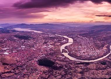 Sunset over Kardjali