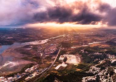 Sunset over Kardjali