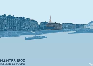 Nantes 1890 La Bourse